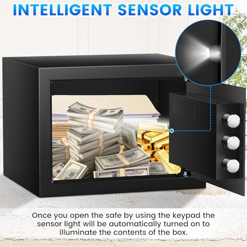 2.5 Cu ft Steel Security Safe with Programmable Keypad Lock O6050
