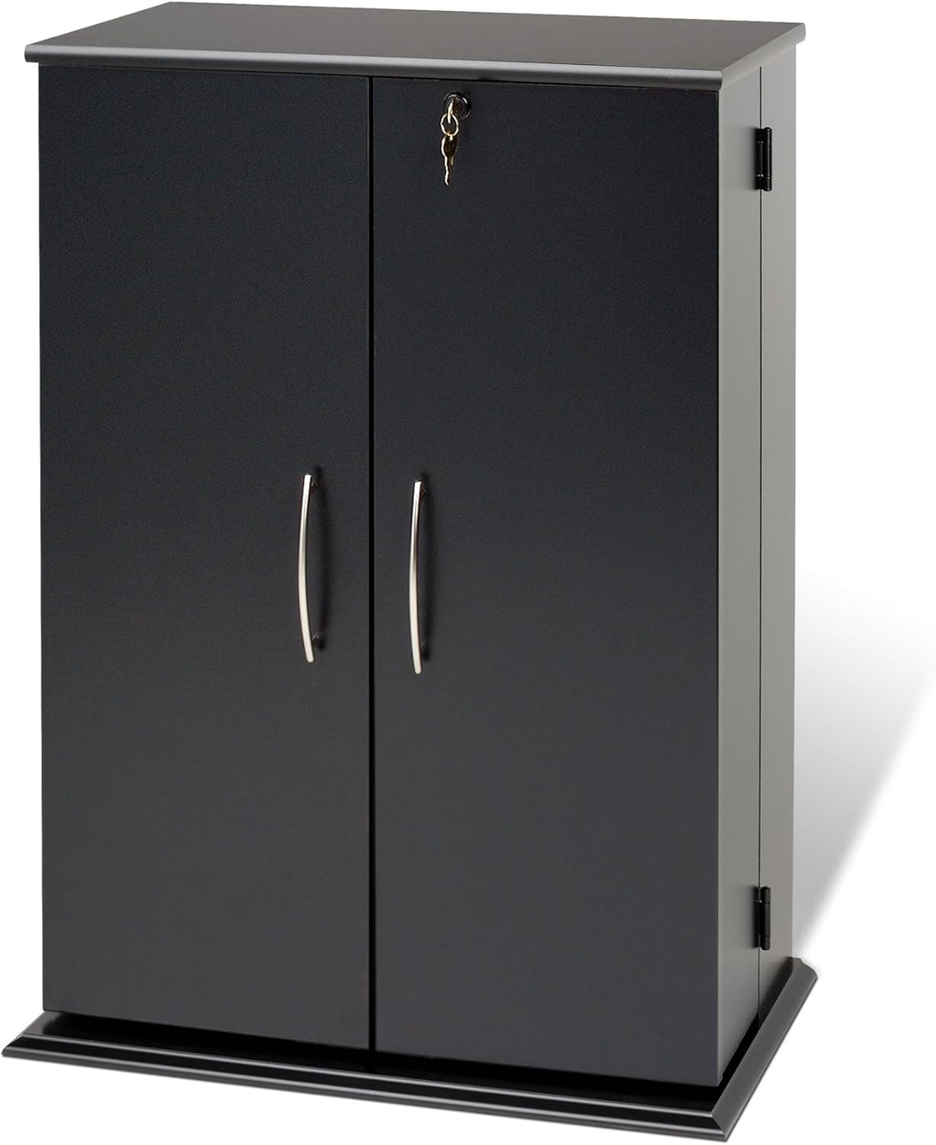 Black Locking Media Storage Cabinet T348
