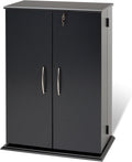 Black Locking Media Storage Cabinet T348