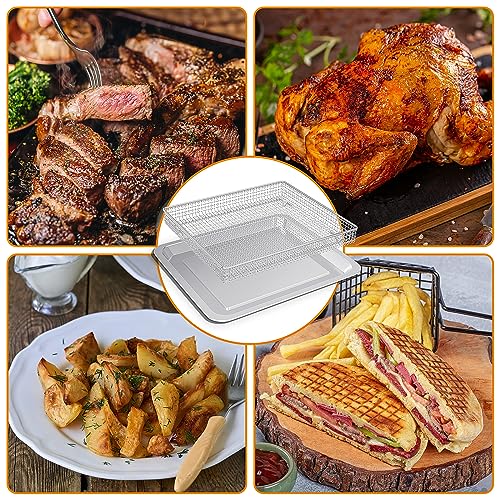 Stainless Steel Baking Tray Pan and Air Fryer Basket W334