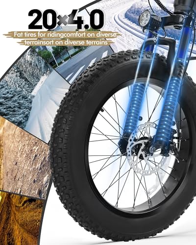 Fat Tire Electric Bike with 20X4.0 Tire, 7-Speed G922