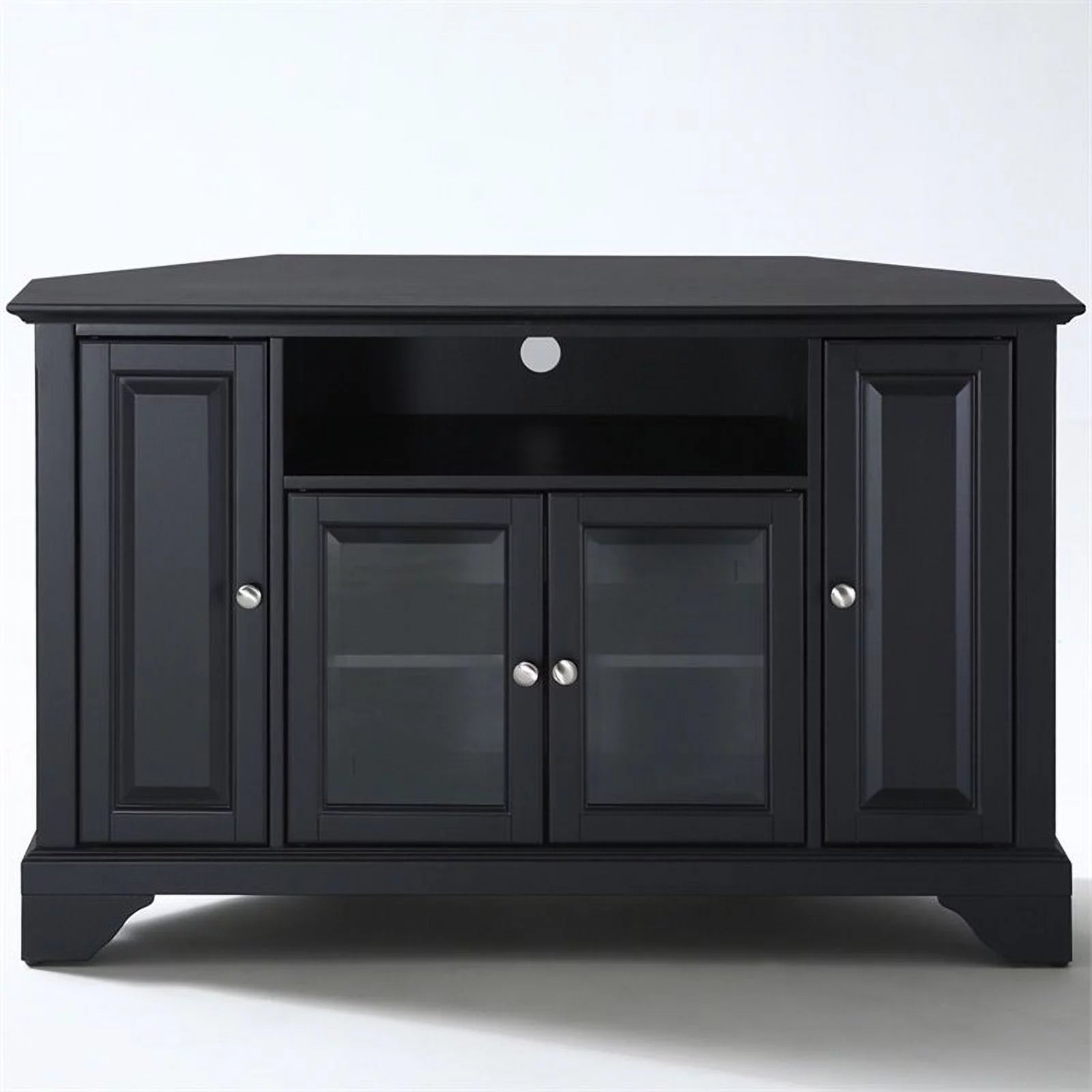 Black Corner TV Stand W5177