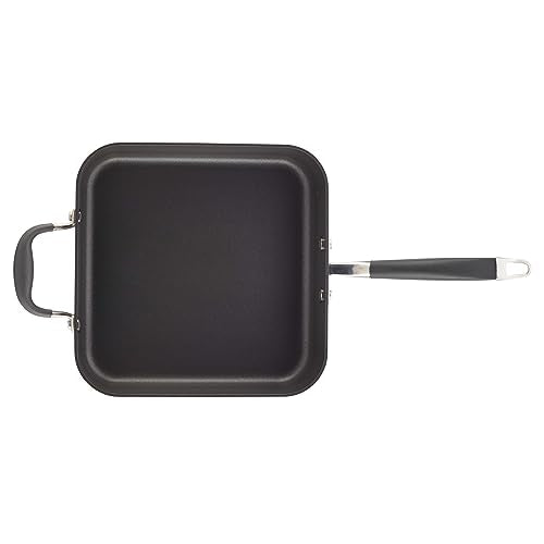 4 Quart Hard Anodized Nonstick Square Fry Pan with Helper Handle K7156