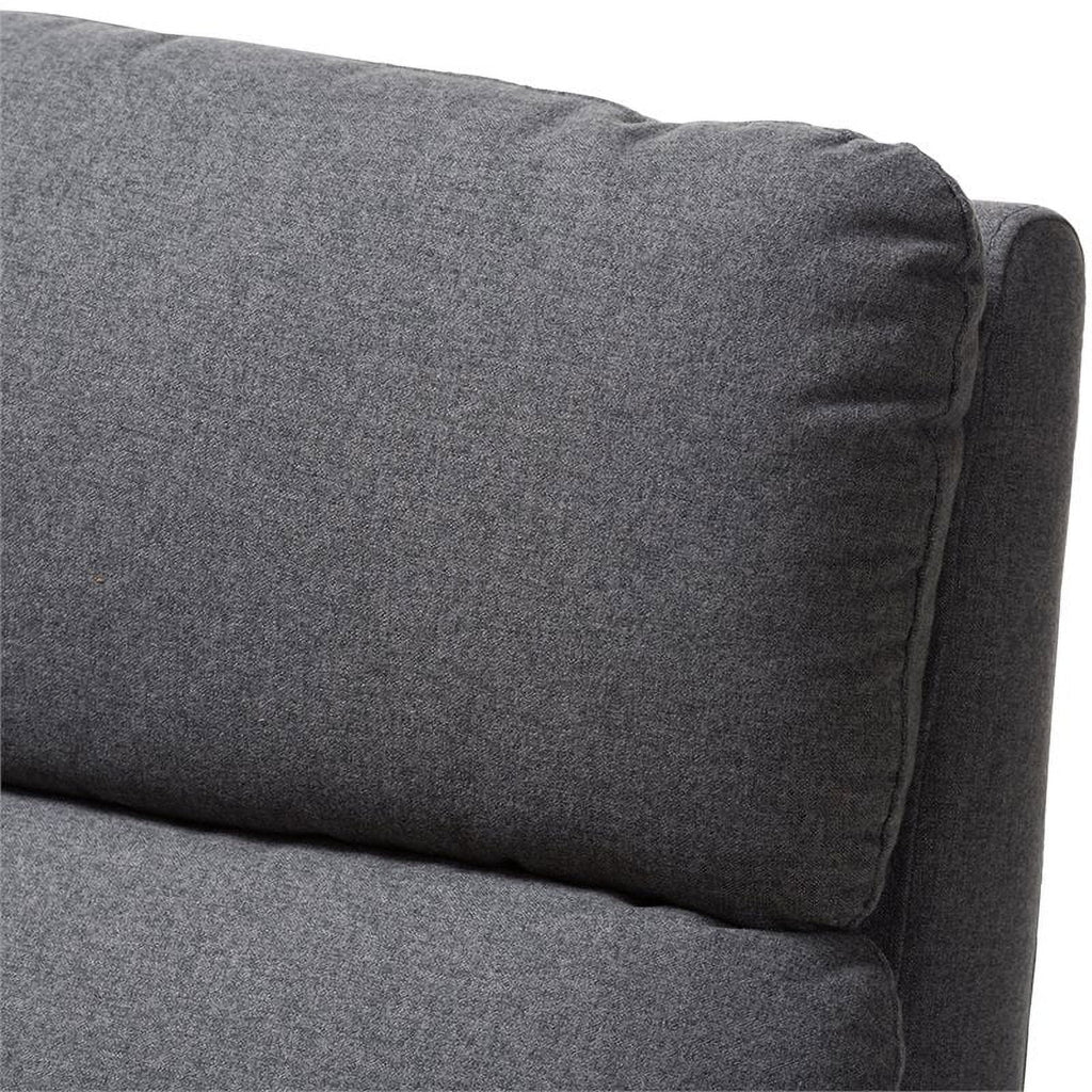 Gray and Walnut Recliner A152