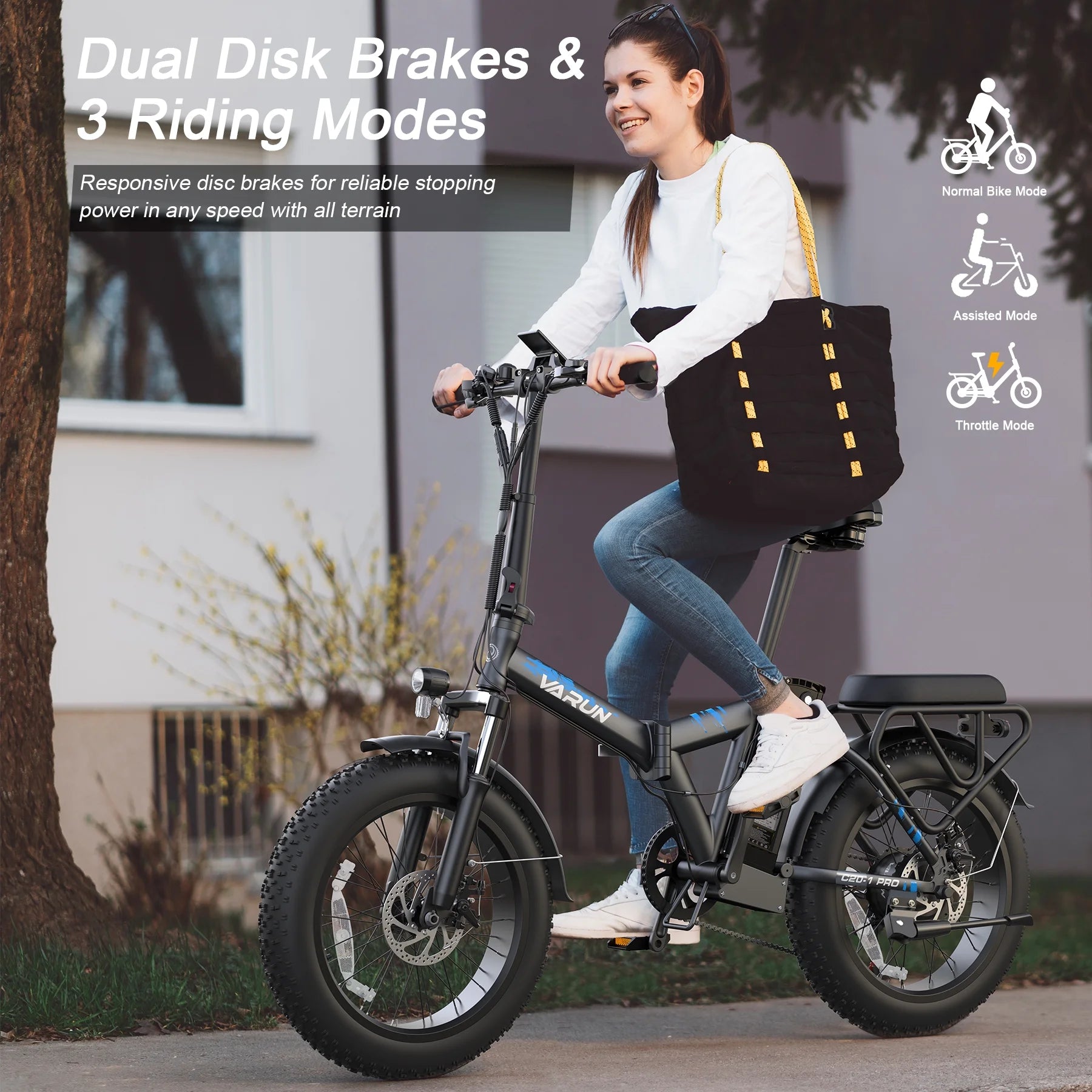 Folding Electric Bike with 48V 13Ah Battery J925815