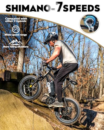 Fat Tire Electric Bike with 20X4.0 Tire, 7-Speed G922
