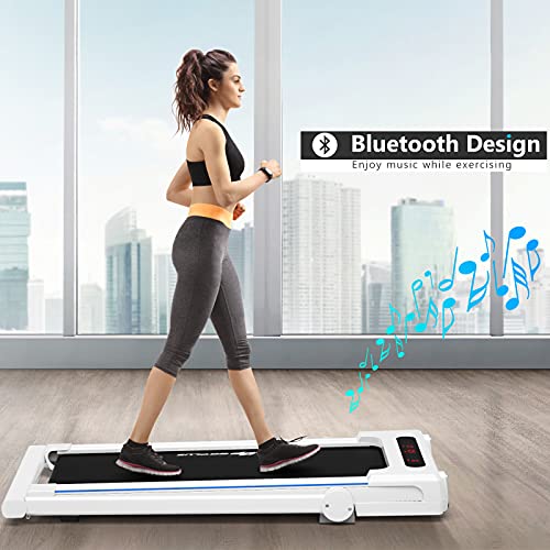 3-in-1 Folding Electric Treadmill with Large Desk Q3284