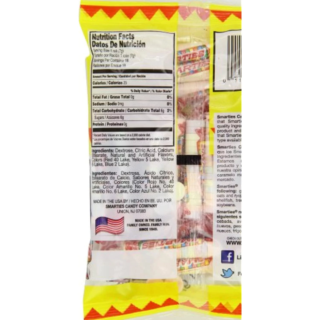 Smarties Candy Rolls, 5 Ounce (Pack Of 12) B36811