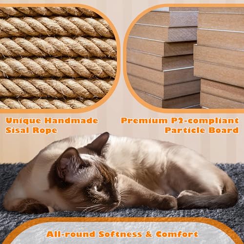 Dark Gray Cat Tree with Platform, Hammock, Scratching Posts C30999