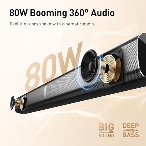Karaoke Soundbar with Subwoofer, 2 Wireless Microphones, Bluetooth Speaker with Remote W885