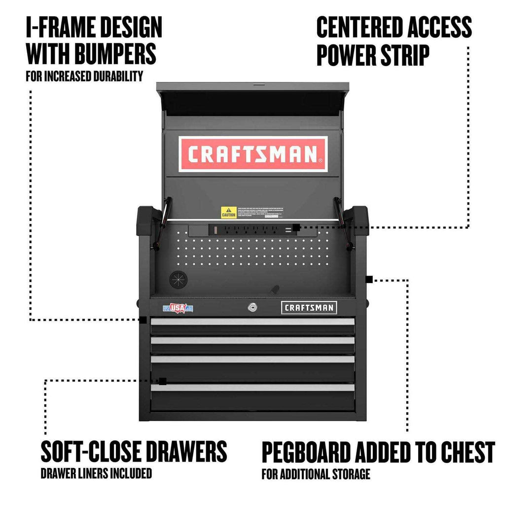 26-in W x 24.7-in H 4-Drawer Steel Tool Chest I7217