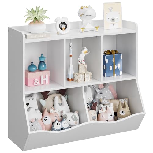 Kids Bookshelf and Bookcase Toy Storage Multi Shelf with Cubby Organizer Cabinet B87660