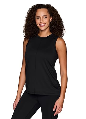 Micro Mesh Workout Tank, Quick Drying Crewneck Sleeveless Gym Shirt R17070
