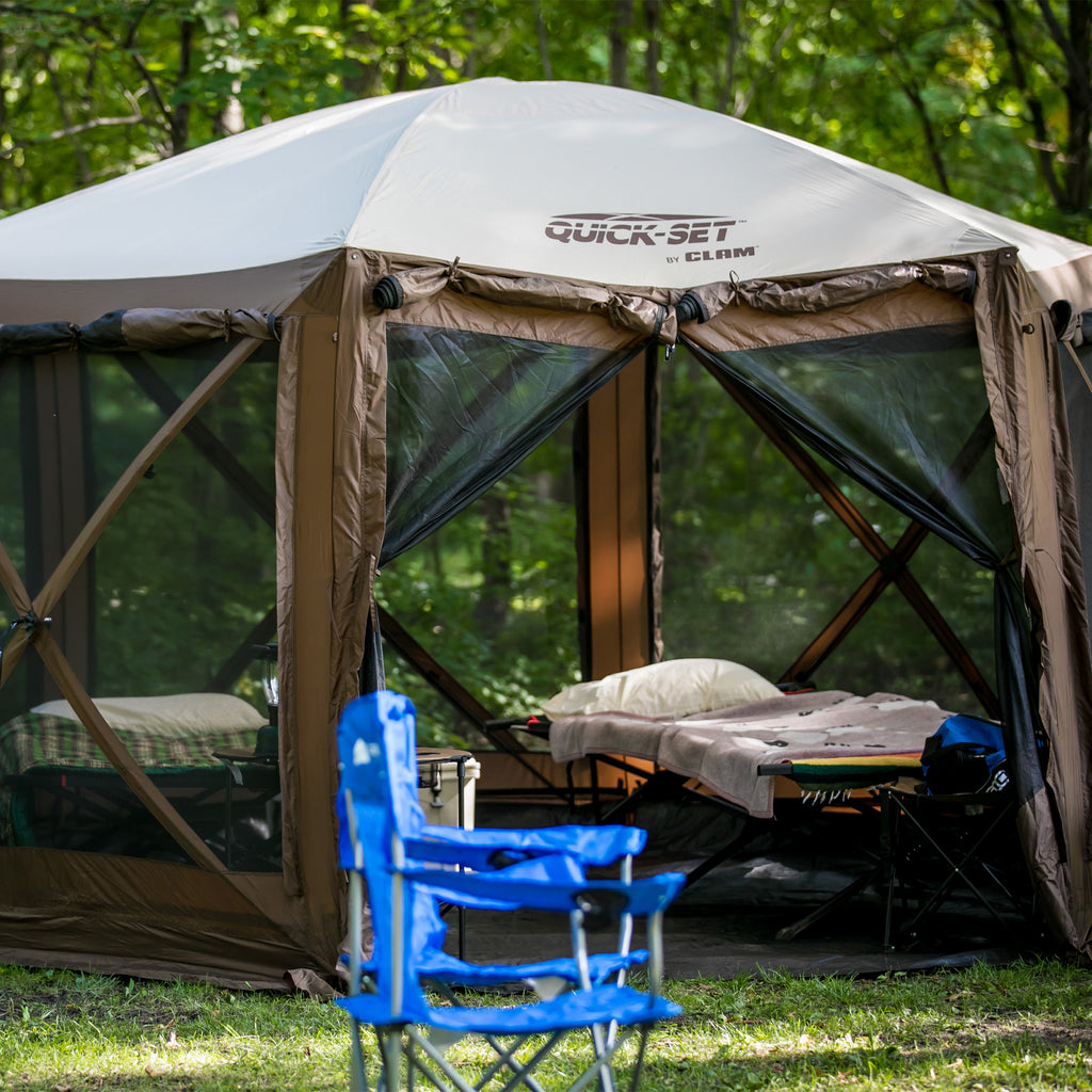 12.5' Portable Outdoor Gazebo Canopy Tent with Floor Tarp H26922