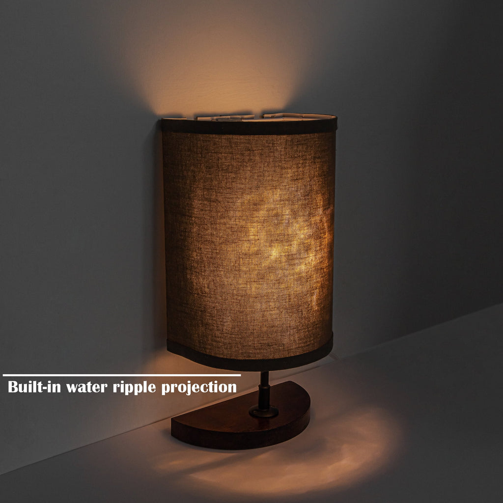 Half Shade Table Lamps with Fabric Lamp Shade R294