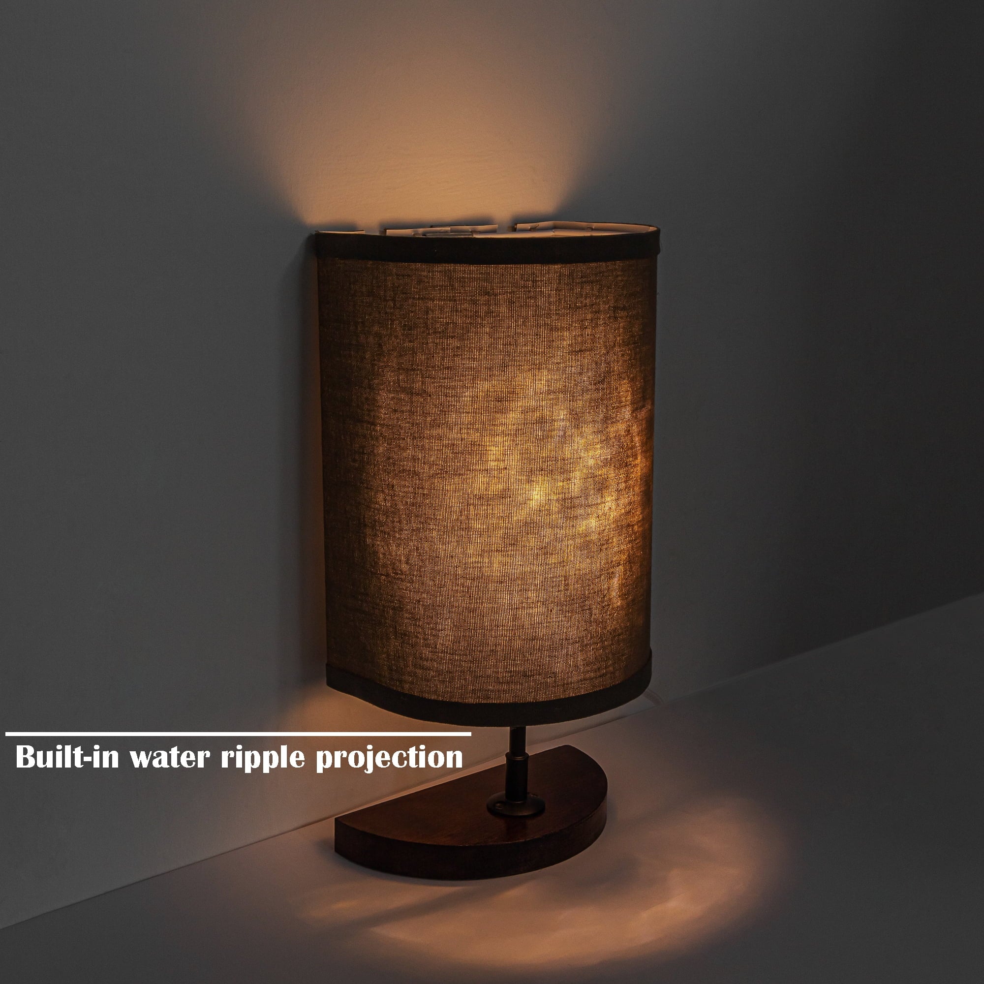 Half Shade Table Lamps with Fabric Lamp Shade R294
