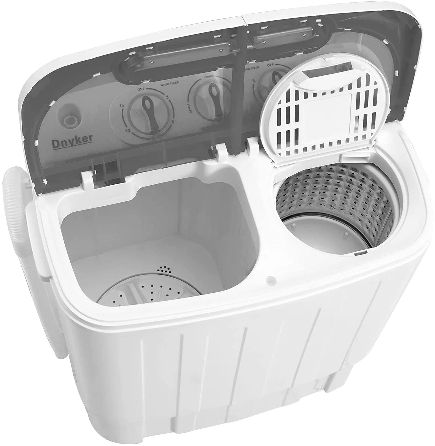 White Twin Tub Portable 16.5 lbs. Washing Machine and Dryer Combo U855179