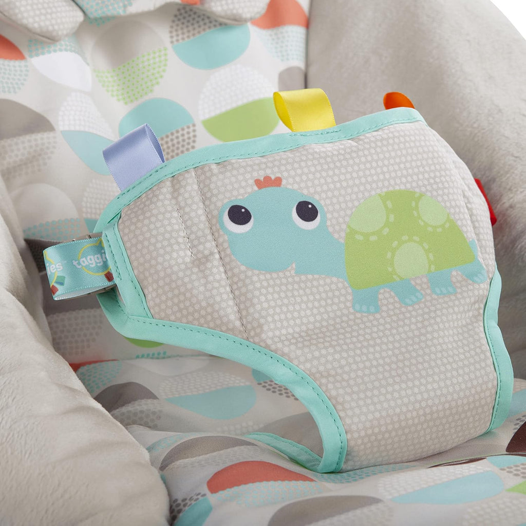 Baby Bouncer Infant Seat with Vibrations, Music, Removable Toy Bar A542634
