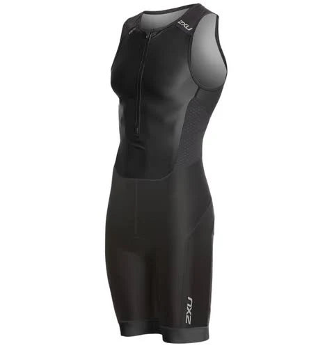 Black Front Zip Trisuit A278
