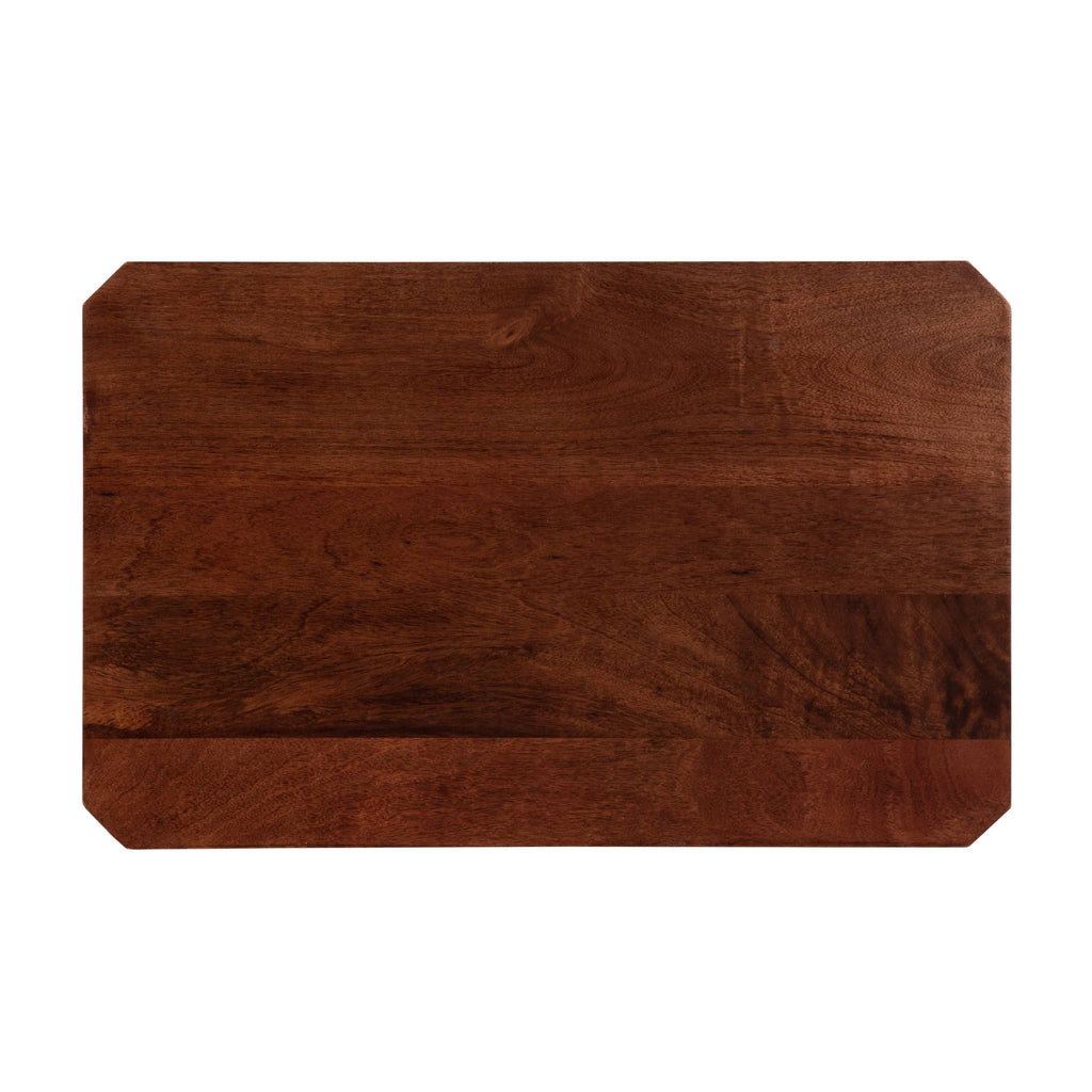 Walnut Brown Wood Side Table Y3875