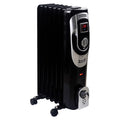 3-Setting 1,500-Max 7-Fin Portable Oil-Filled Radiator Heater with Digital Display W997