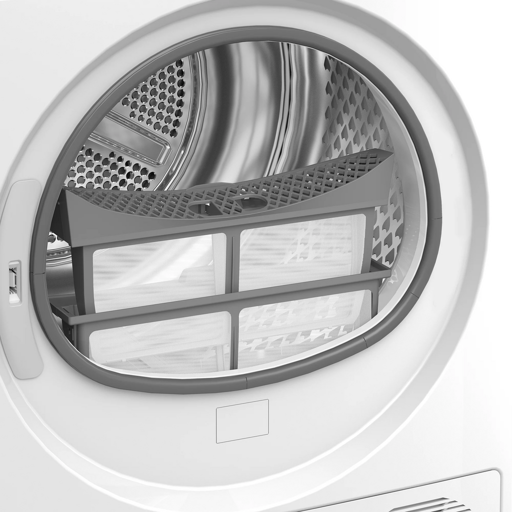 White Front Load Electric Dryer A818