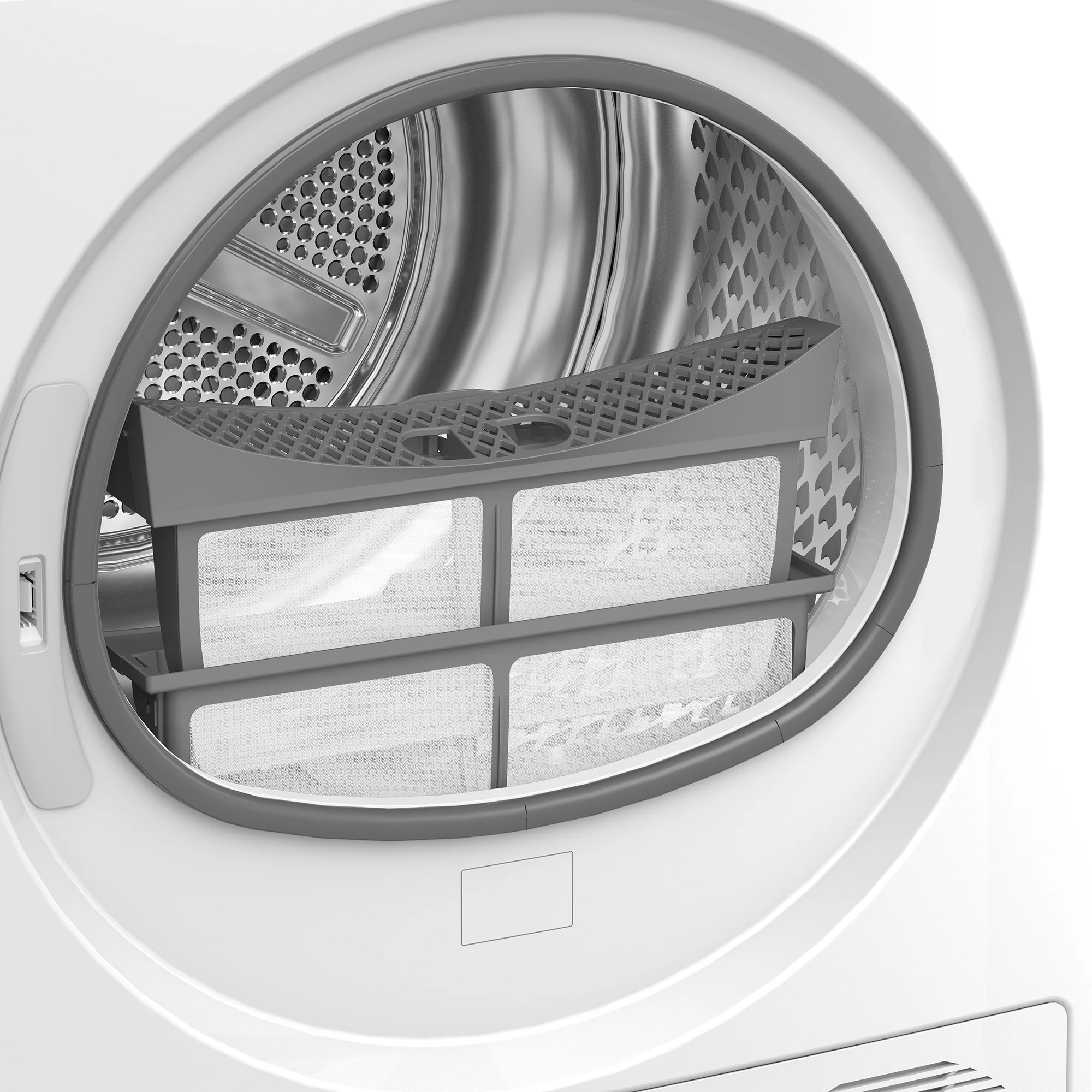 White Front Load Electric Dryer A818