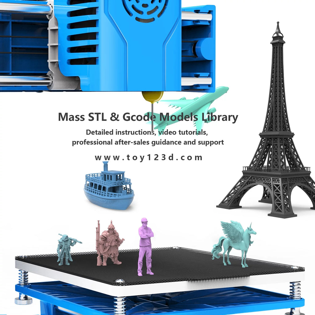 Mini 3D Printer, 100x100x100mm Print Size G572911