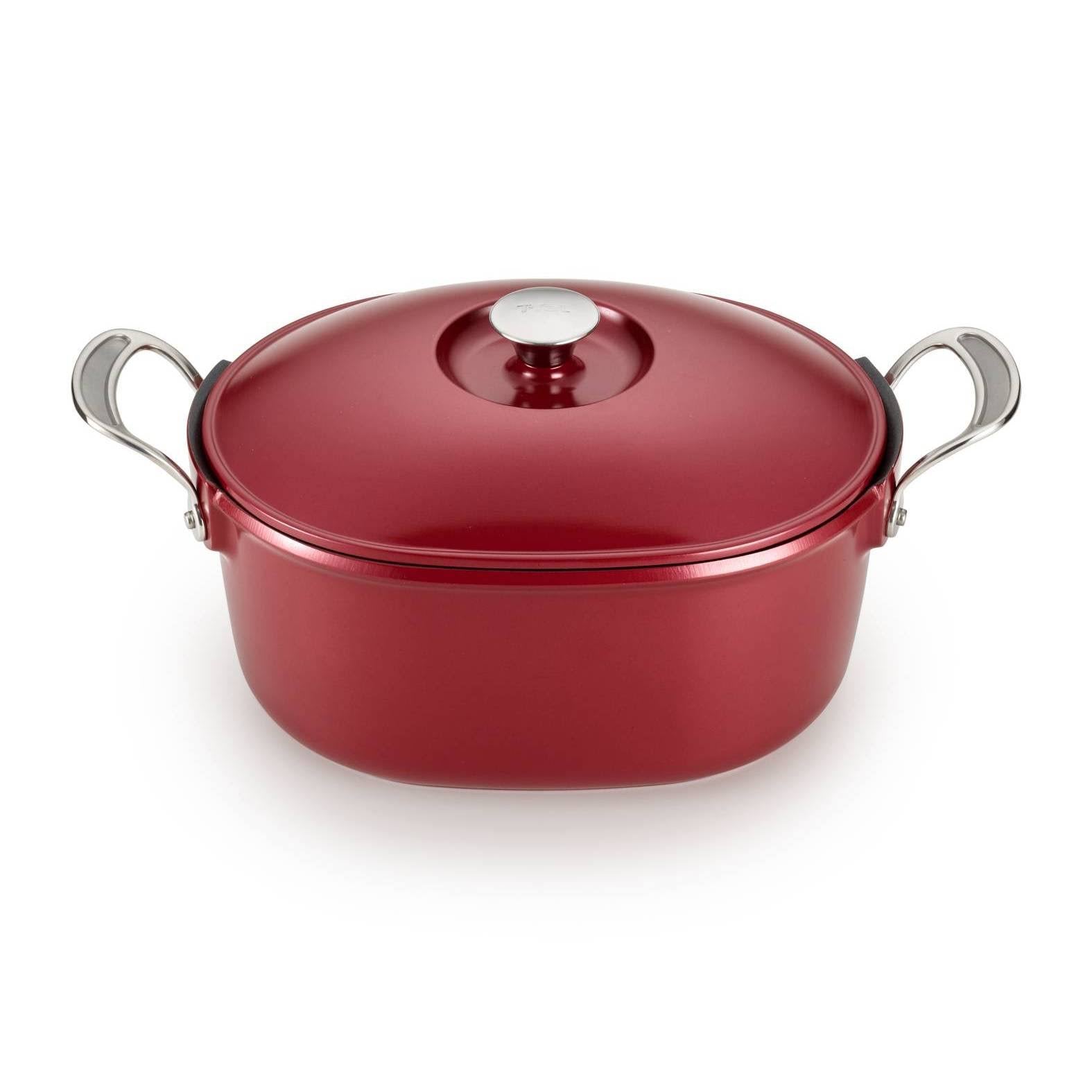 Red 6.3Qt Cast Aluminum Pot H563