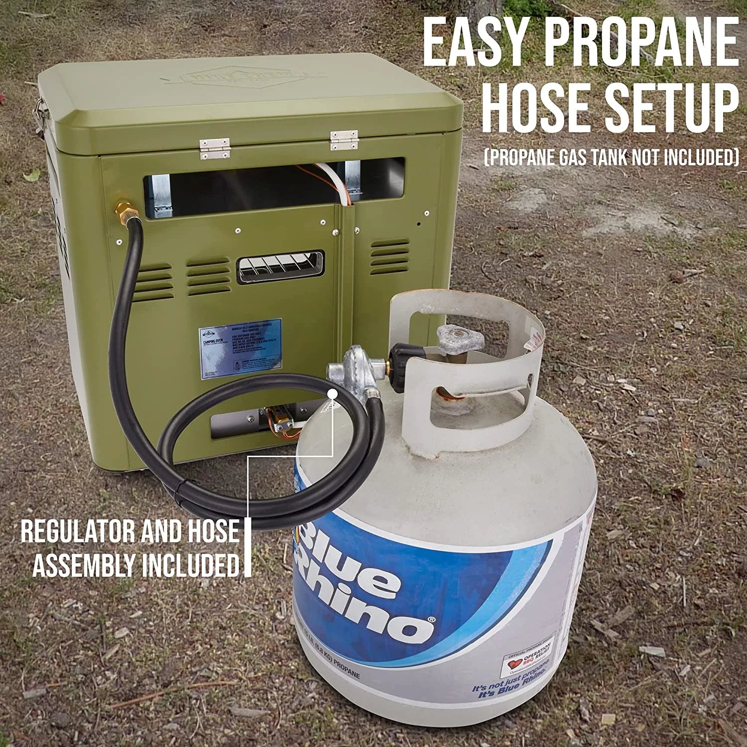 2 Burner Portable Propane Camping Stove with Carry Bag M403