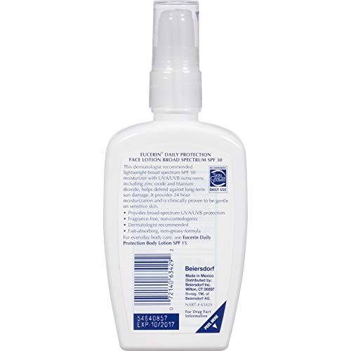 4 Fl Oz Broad Spectrum SPF 30 Face Sunscreen Lotion E8792