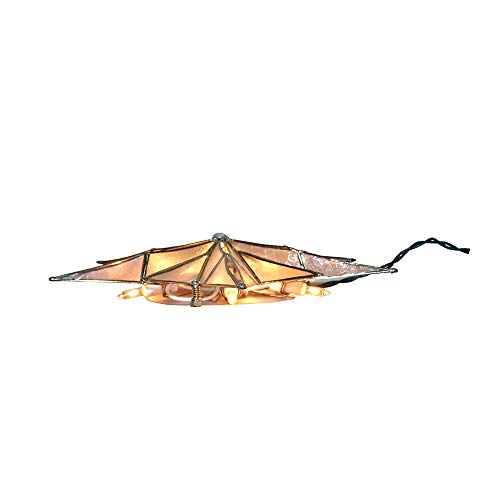 10-Light 12-Point Capiz Star Treetop F595
