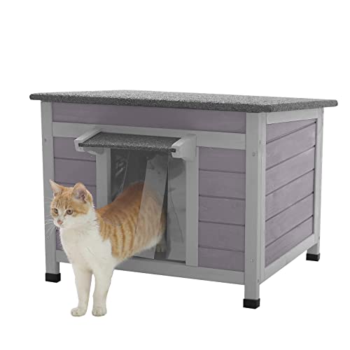 Cat House with Escape Door Insulated Weatherproof Roof K73659
