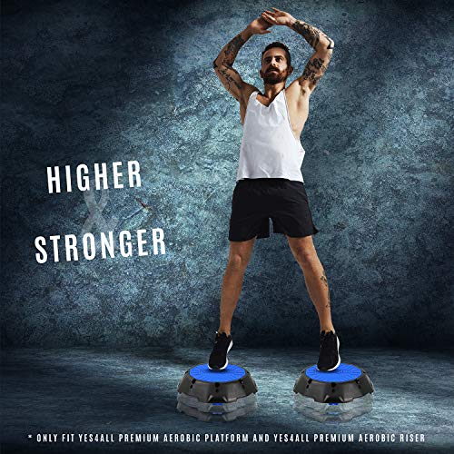 2-in-1 Adjustable Aerobic Step Platform with Rocker Balance Board Legs B389