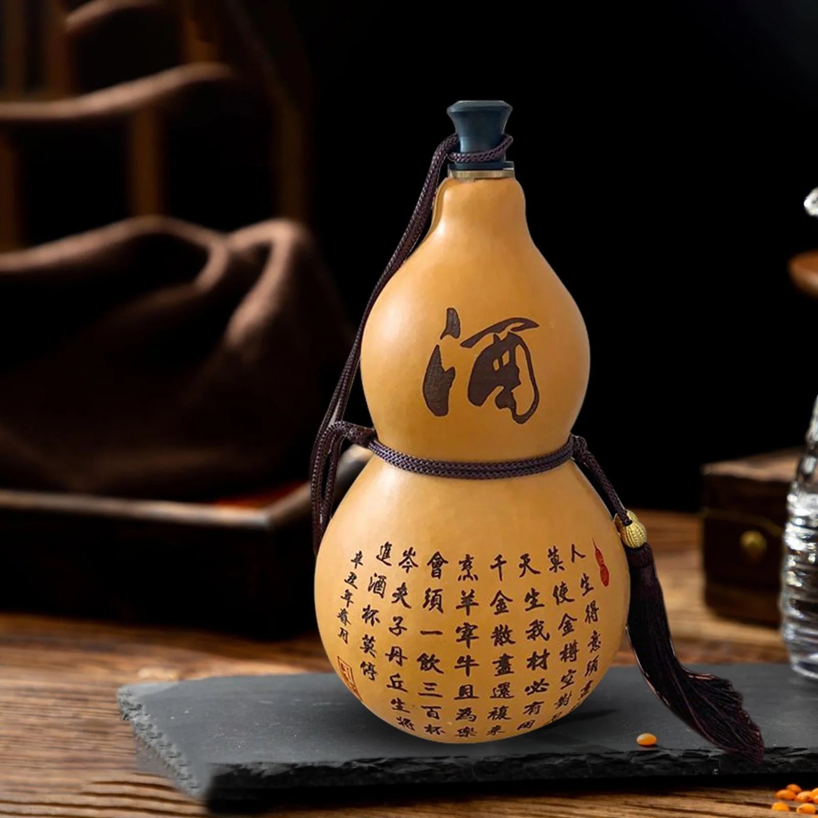 Portable Gourd Water Bottle Calabash Kettle Teapot Z903649