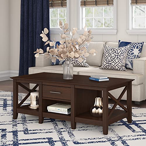 Aged Bronze Coffee Table with Storage V9964