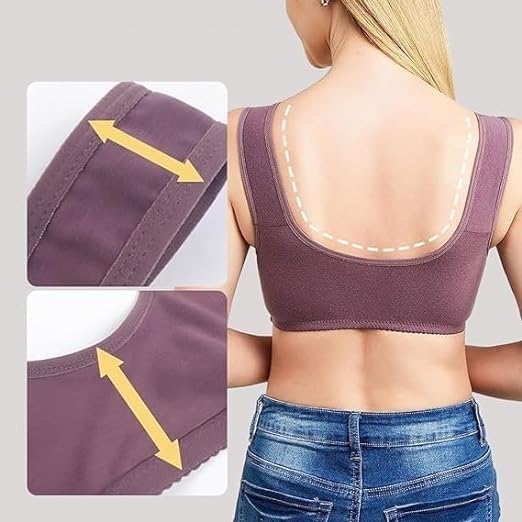 2 Pack Front Closure Wireless Lace Bra U484