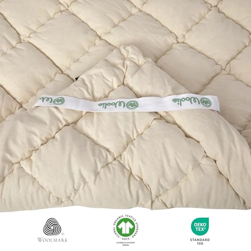 Organic Merino Wool Pillow Top Mattress Topper - 2", Queen O213967