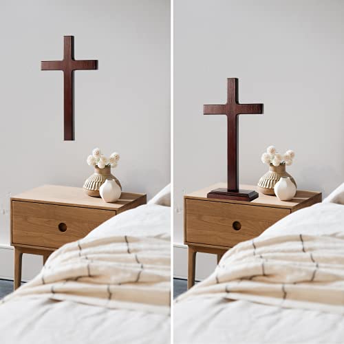 12.5 Inch Wooden Wall Cross H892