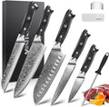 5PCS Damascus Chef Knife Set C95318