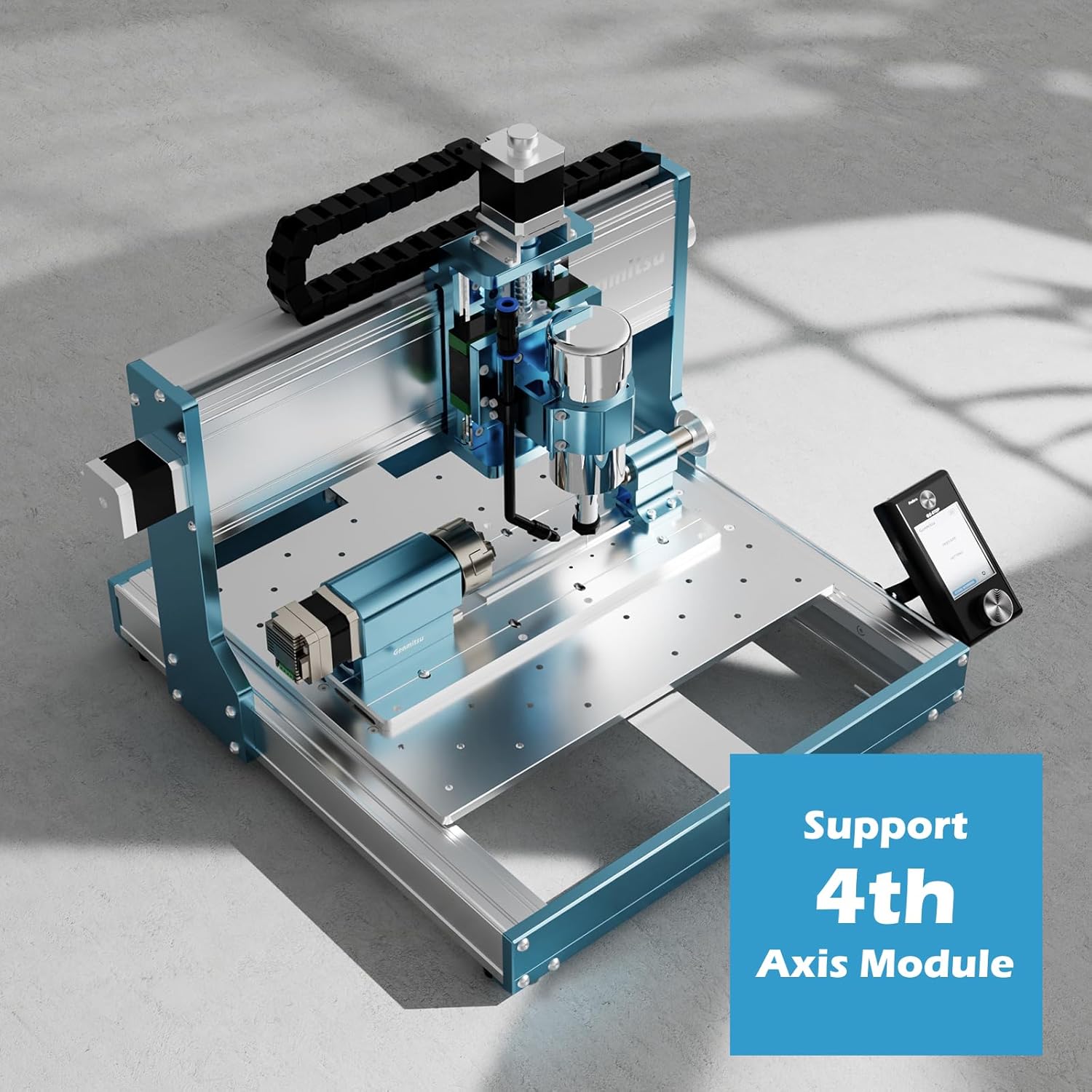CNC Router Machine with 4th Axis Rotary Module Kit D177