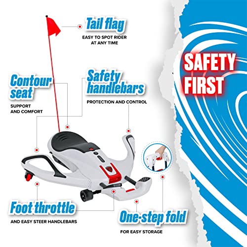 White Electric Ride On Toy with 12V 7AH Rechargeable Battery S814594