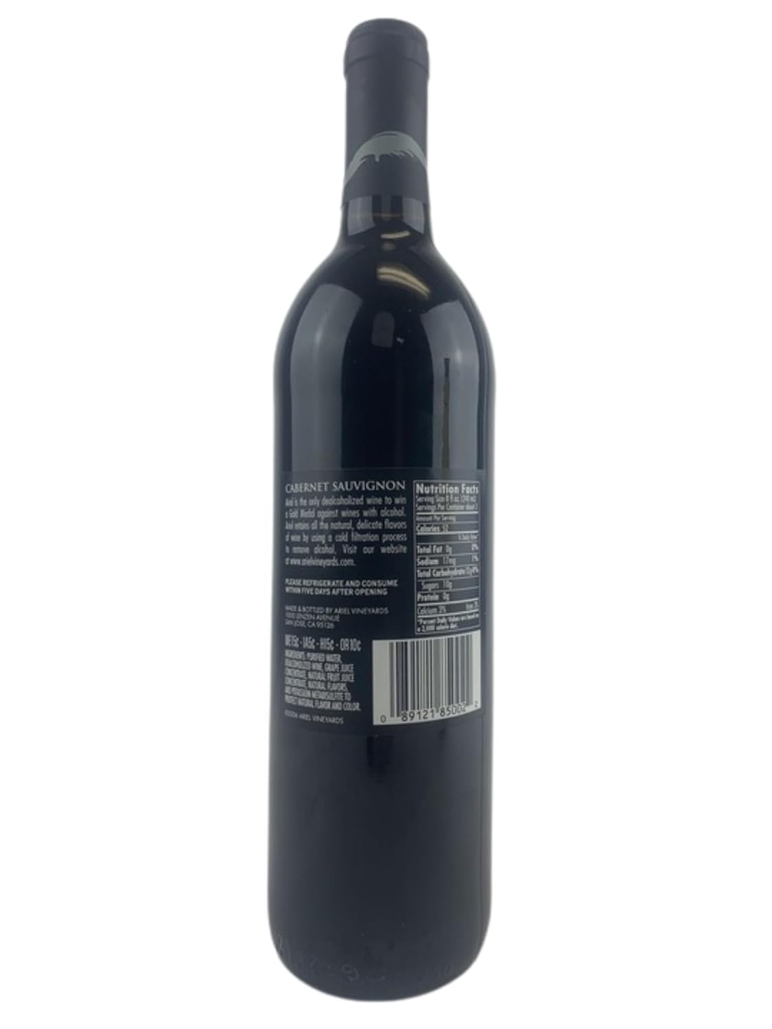 Cabernet Sauvignon Wine 750ML 2 PACK 25.4 oz Dealcoholized Red Oak Aged K4787