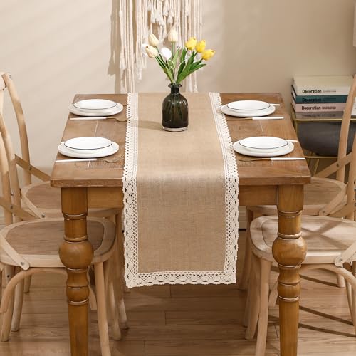 Natural Jute Braided Table Runner 13x120 inch N422365