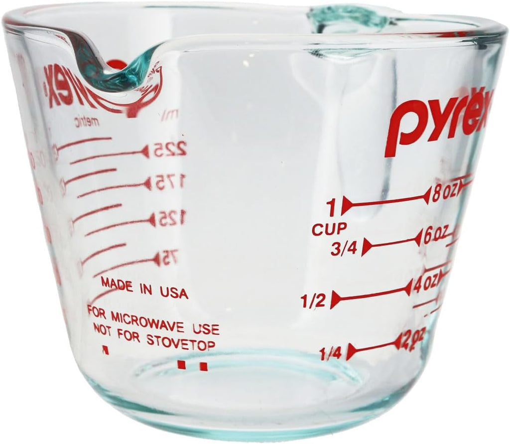 1-Cup Clear Measuring Cup with Red Measurements J65362