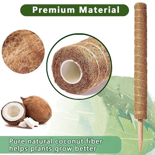 Moss Pole -2 Pack 17 Inch Plant Support Stakes G89557