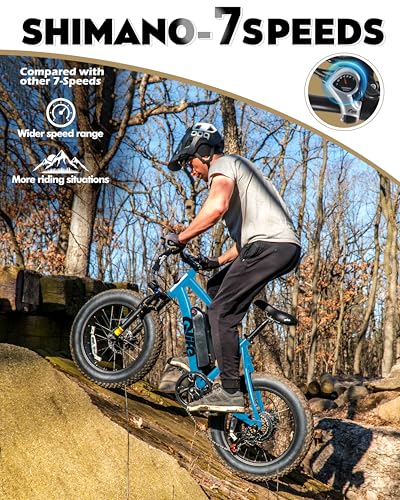 Fat Tire Electric Bike with 20X4.0 Tire, 7-Speed G922