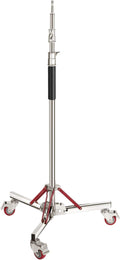 Heavy Duty Light Stand with Casters, Adjustable Tripod Stand, 100% Stainless Steel, Max Height: 10ft/305cm Y1320