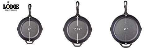 12 inch Seasoned Cast Iron Skillet with Silicone Hot Handle Holder A5841