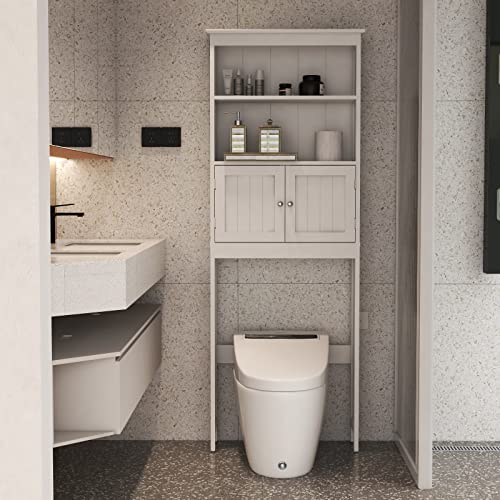 White 2 Door Wooden Floor Storage Cabinet with 1 Drawer F152